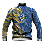 Parramatta Eels Baseball Jacket Polynesian Tribal Tattoo Pacific Sport Art