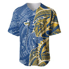 Parramatta Eels Baseball Jersey Polynesian Tribal Tattoo Pacific Sport Art