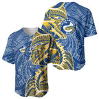 Parramatta Eels Baseball Jersey Polynesian Tribal Tattoo Pacific Sport Art