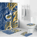Parramatta Eels Bathroom Set Polynesian Tribal Tattoo Pacific Sport Art