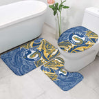 Parramatta Eels Bathroom Set Polynesian Tribal Tattoo Pacific Sport Art