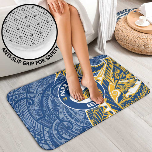 Parramatta Eels Bathroom Set Polynesian Tribal Tattoo Pacific Sport Art