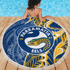 Parramatta Eels Beach Blanket Polynesian Tribal Tattoo Pacific Sport Art