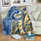 Parramatta Eels Blanket Polynesian Tribal Tattoo Pacific Sport Art