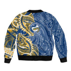 Parramatta Eels Bomber Jacket Polynesian Tribal Tattoo Pacific Sport Art