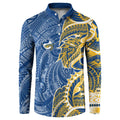 Parramatta Eels Button Sweatshirt Polynesian Tribal Tattoo Pacific Sport Art