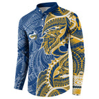Parramatta Eels Button Sweatshirt Polynesian Tribal Tattoo Pacific Sport Art