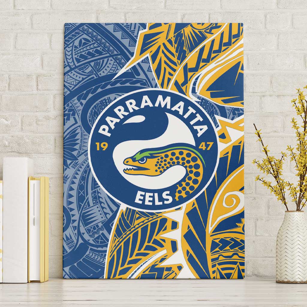 Parramatta Eels Canvas Wall Art Polynesian Tribal Tattoo Pacific Sport Art