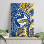 Parramatta Eels Canvas Wall Art Polynesian Tribal Tattoo Pacific Sport Art