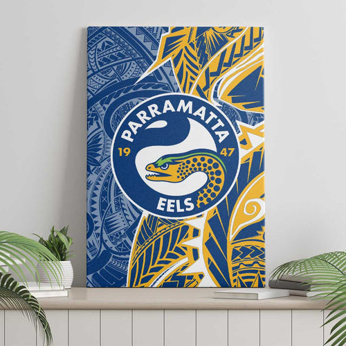 Parramatta Eels Canvas Wall Art Polynesian Tribal Tattoo Pacific Sport Art