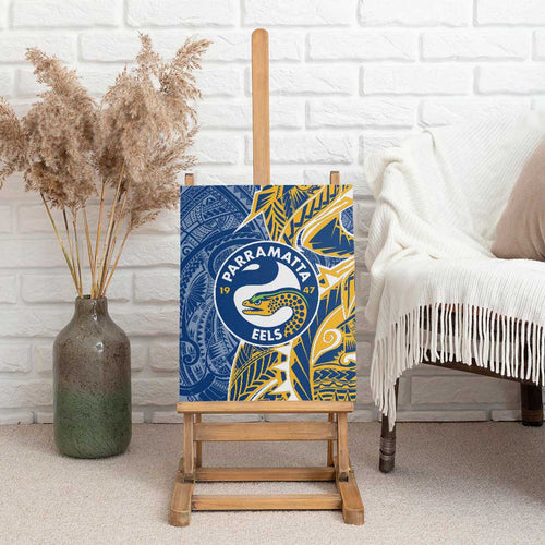 Parramatta Eels Canvas Wall Art Polynesian Tribal Tattoo Pacific Sport Art