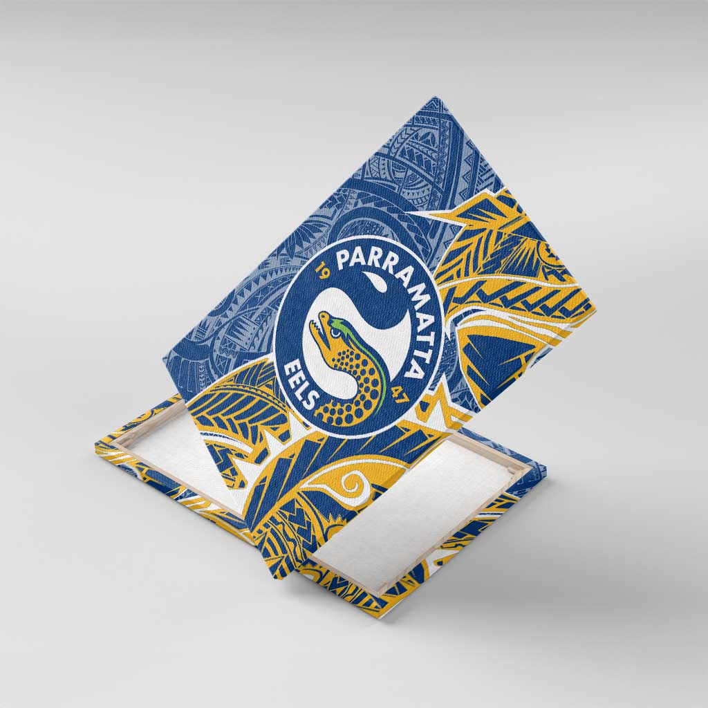 Parramatta Eels Canvas Wall Art Polynesian Tribal Tattoo Pacific Sport Art