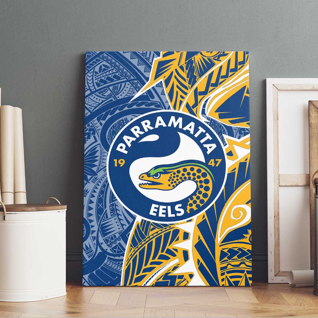 Parramatta Eels Canvas Wall Art Polynesian Tribal Tattoo Pacific Sport Art