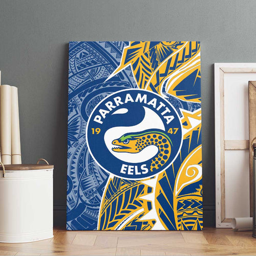 Parramatta Eels Canvas Wall Art Polynesian Tribal Tattoo Pacific Sport Art