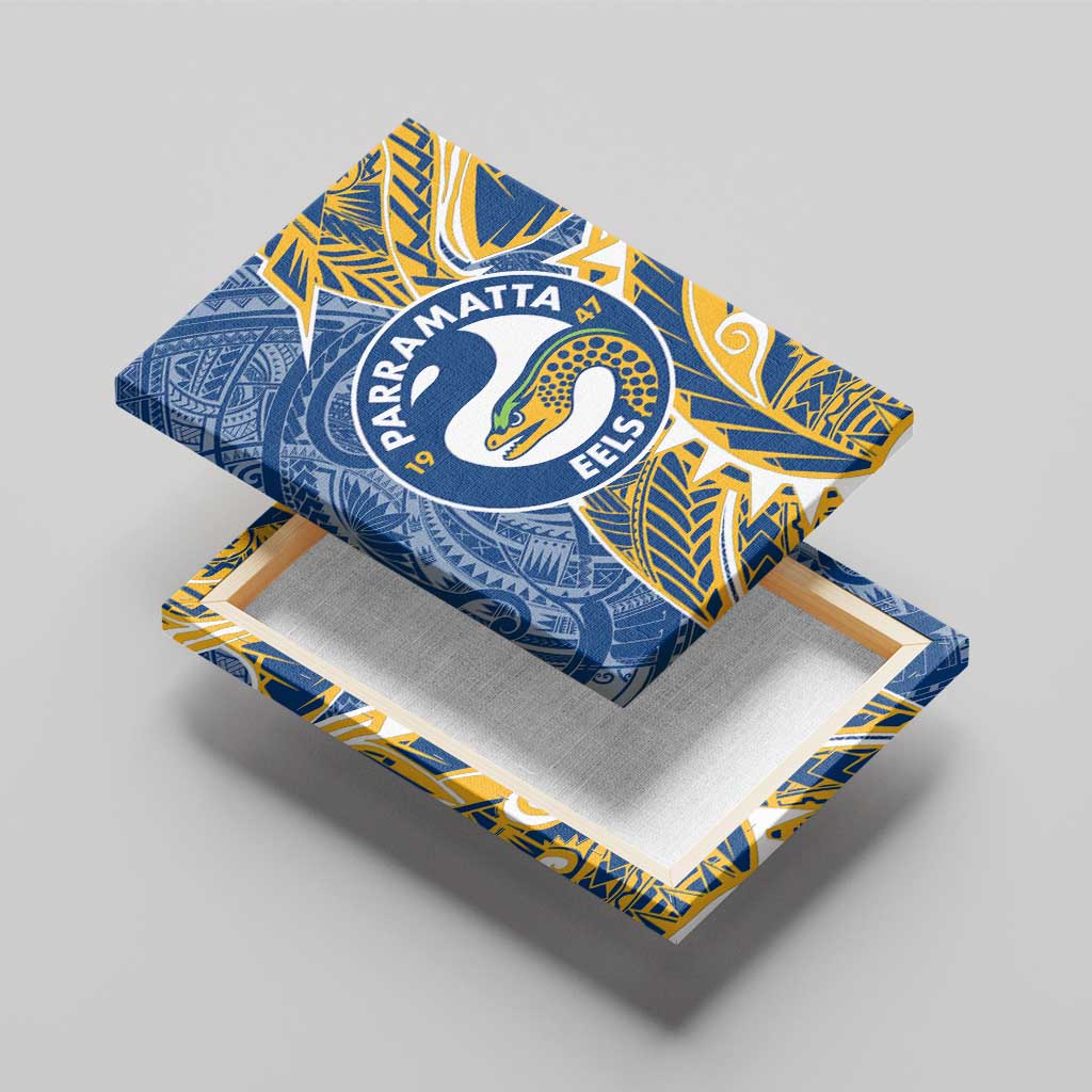 Parramatta Eels Canvas Wall Art Polynesian Tribal Tattoo Pacific Sport Art
