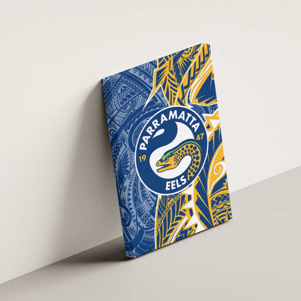 Parramatta Eels Canvas Wall Art Polynesian Tribal Tattoo Pacific Sport Art
