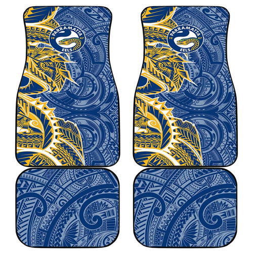 Parramatta Eels Car Mats Polynesian Tribal Tattoo Pacific Sport Art