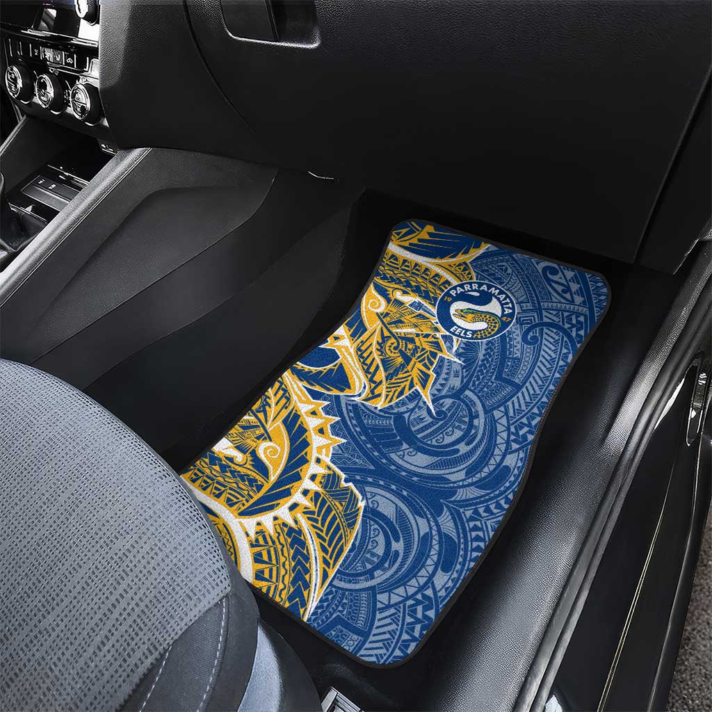 Parramatta Eels Car Mats Polynesian Tribal Tattoo Pacific Sport Art