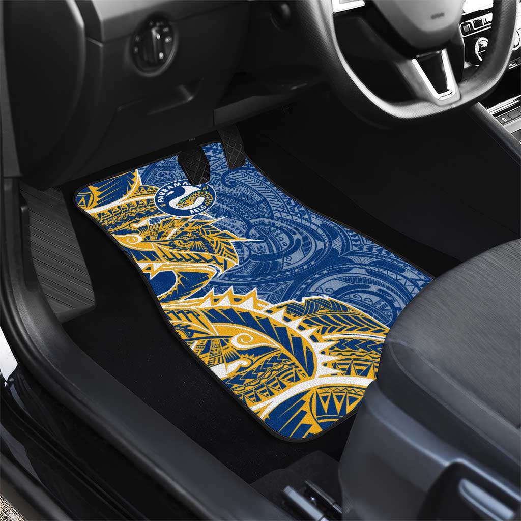 Parramatta Eels Car Mats Polynesian Tribal Tattoo Pacific Sport Art