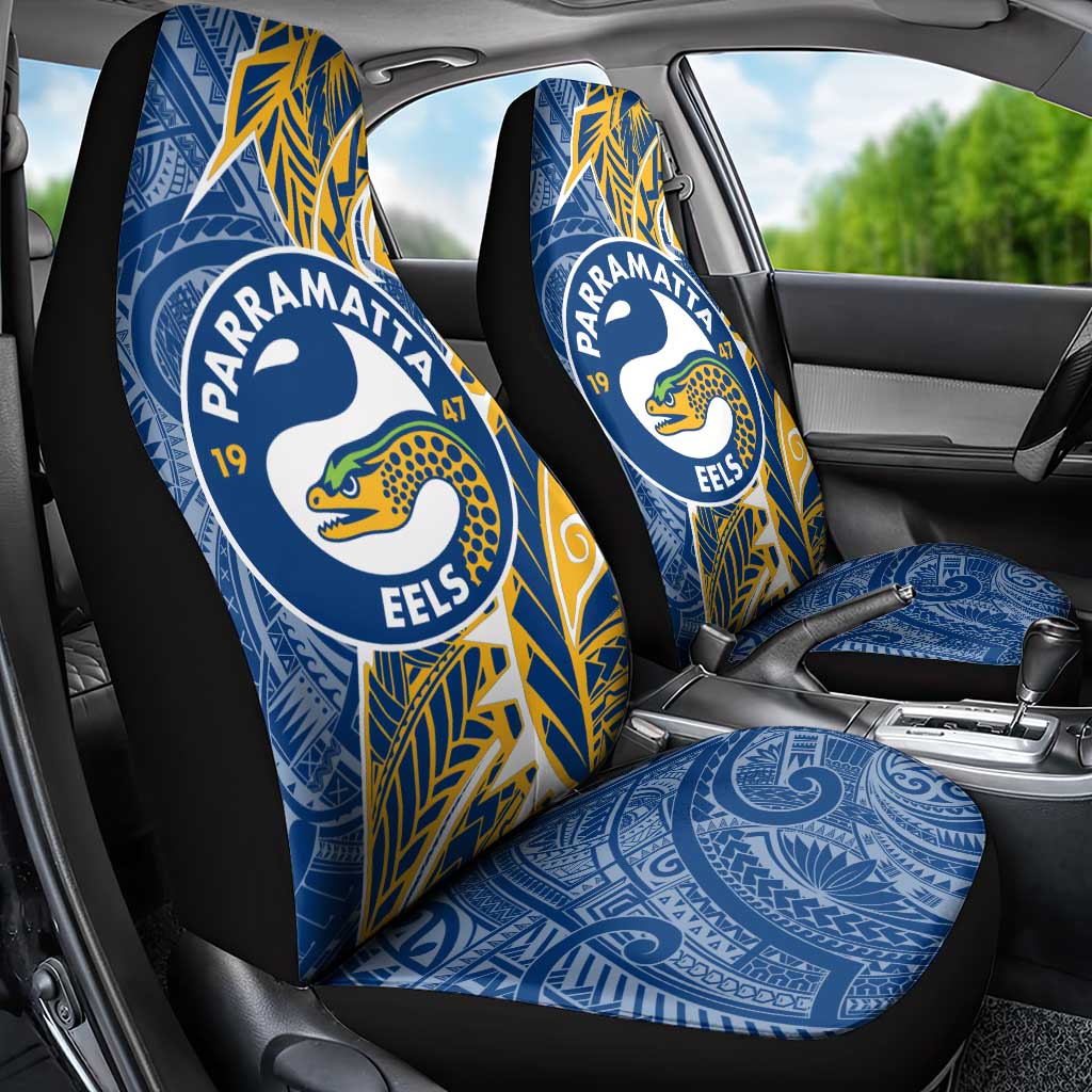 Parramatta Eels Car Seat Cover Polynesian Tribal Tattoo Pacific Sport Art