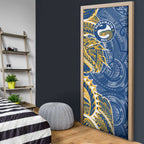 Parramatta Eels Door Cover Polynesian Tribal Tattoo Pacific Sport Art
