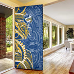 Parramatta Eels Door Cover Polynesian Tribal Tattoo Pacific Sport Art