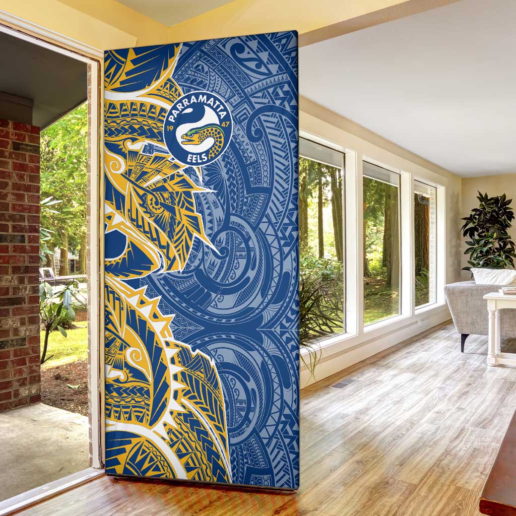 Parramatta Eels Door Cover Polynesian Tribal Tattoo Pacific Sport Art