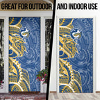 Parramatta Eels Door Cover Polynesian Tribal Tattoo Pacific Sport Art