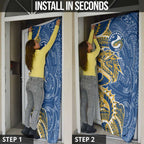 Parramatta Eels Door Cover Polynesian Tribal Tattoo Pacific Sport Art