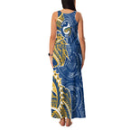 Parramatta Eels Family Matching Tank Maxi Dress and Hawaiian Shirt Polynesian Tribal Tattoo Pacific Sport Art