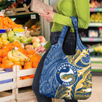 Parramatta Eels Grocery Bag Polynesian Tribal Tattoo Pacific Sport Art