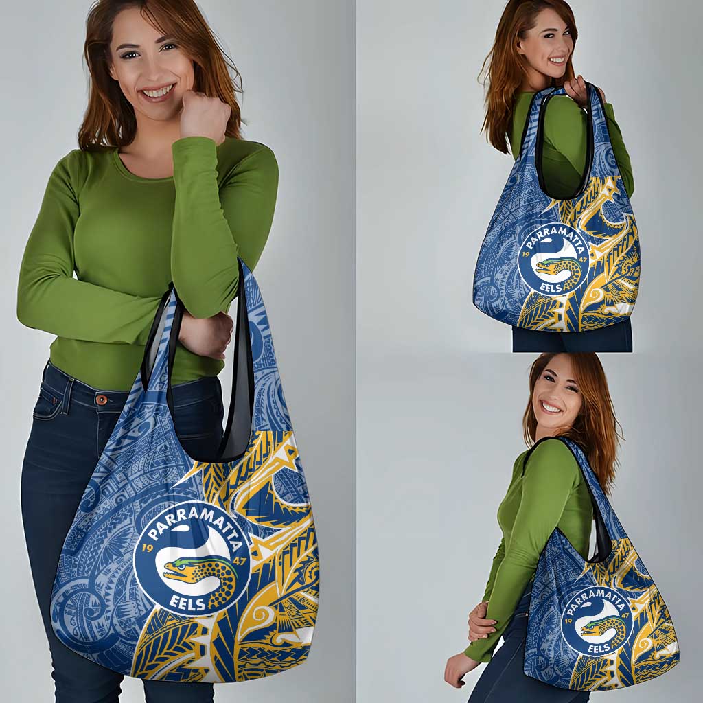Parramatta Eels Grocery Bag Polynesian Tribal Tattoo Pacific Sport Art