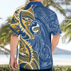 Parramatta Eels Hawaiian Shirt Polynesian Tribal Tattoo Pacific Sport Art