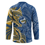 Parramatta Eels Hockey Jersey Polynesian Tribal Tattoo Pacific Sport Art