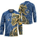 Parramatta Eels Hockey Jersey Polynesian Tribal Tattoo Pacific Sport Art