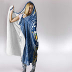 Parramatta Eels Hooded Blanket Polynesian Tribal Tattoo Pacific Sport Art