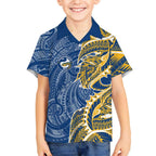 Parramatta Eels Kid Hawaiian Shirt Polynesian Tribal Tattoo Pacific Sport Art