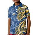 Parramatta Eels Kid Polo Shirt Polynesian Tribal Tattoo Pacific Sport Art