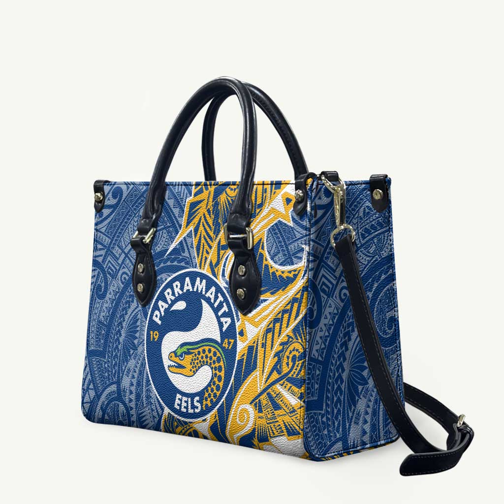 Parramatta Eels Leather Bag Polynesian Tribal Tattoo Pacific Sport Art
