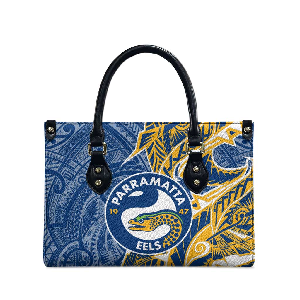 Parramatta Eels Leather Bag Polynesian Tribal Tattoo Pacific Sport Art