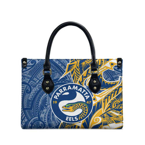 Parramatta Eels Leather Bag Polynesian Tribal Tattoo Pacific Sport Art