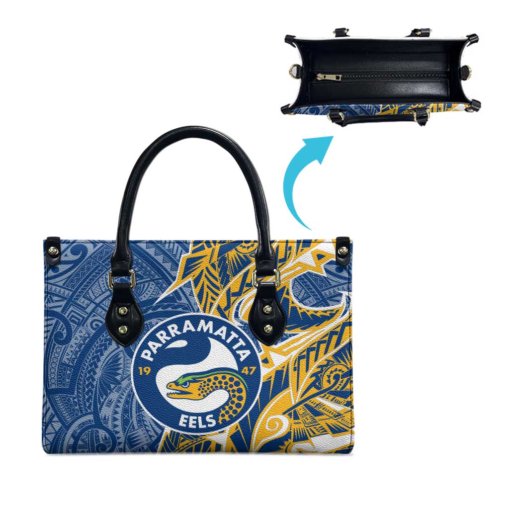 Parramatta Eels Leather Bag Polynesian Tribal Tattoo Pacific Sport Art