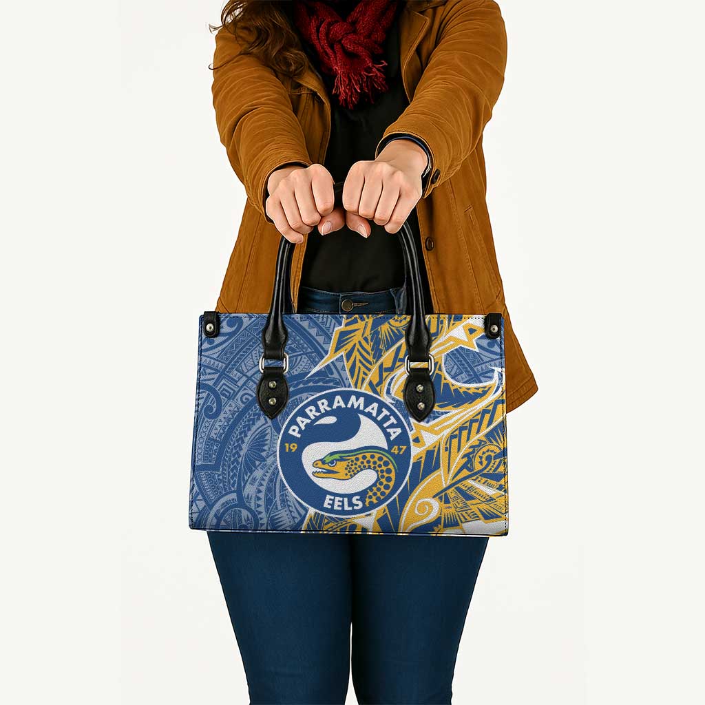 Parramatta Eels Leather Bag Polynesian Tribal Tattoo Pacific Sport Art