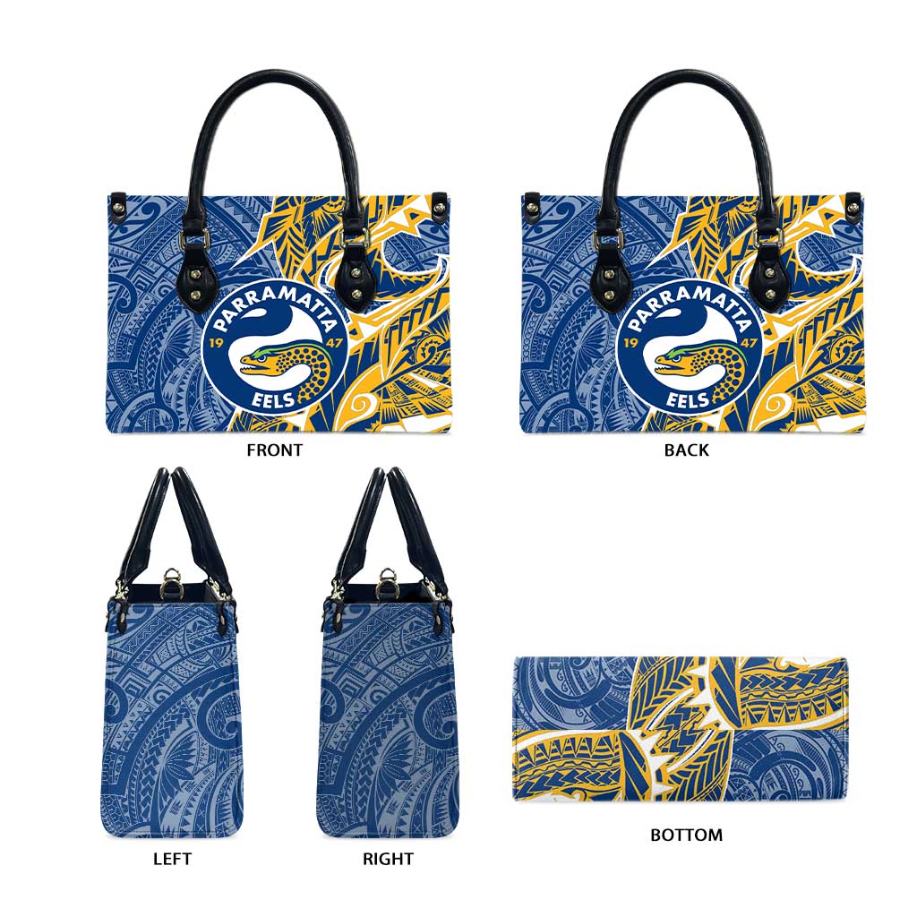 Parramatta Eels Leather Bag Polynesian Tribal Tattoo Pacific Sport Art