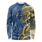 Parramatta Eels Long Sleeve Shirt Polynesian Tribal Tattoo Pacific Sport Art
