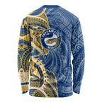 Parramatta Eels Long Sleeve Shirt Polynesian Tribal Tattoo Pacific Sport Art