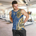 Parramatta Eels Men Tank Top Polynesian Tribal Tattoo Pacific Sport Art