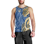 Parramatta Eels Men Tank Top Polynesian Tribal Tattoo Pacific Sport Art