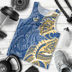 Parramatta Eels Men Tank Top Polynesian Tribal Tattoo Pacific Sport Art
