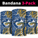 Parramatta Eels Neck Gaiter Polynesian Tribal Tattoo Pacific Sport Art